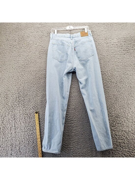 Levi's Denim - Levis Jeans Womens 30x31 501 S Light Blue Button Fly Skinny Denim